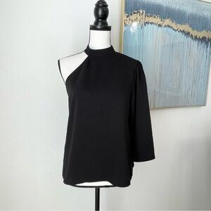 Express Black One Sleeve Blouse. Size M